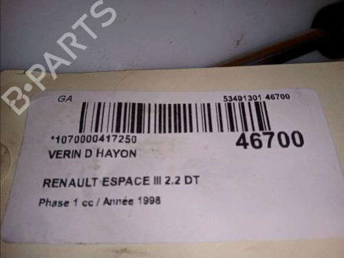 Used Tailgate lift support RENAULT ESPACE III (JE0_) 2.2 12V TD (JE0E, JE0H, JE0P) (113 hp) 14880225