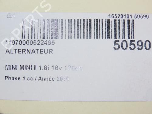 Used Alternator MINI MINI (R56) Cooper (120 hp) 28829069