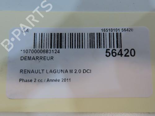 Used Starter RENAULT LAGUNA III (BT0/1) 2.0 dCi (BT07, BT0J, BT14, BT1A, BT1S) (131 hp) 31030160