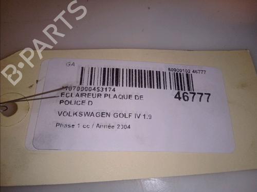 Licence plate light VW GOLF IV (1J1) 1.9 TDI | BP14952062I40 