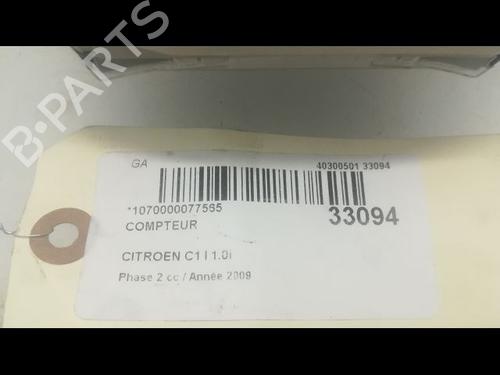 Used Instrument cluster CITROËN C1 (PM_, PN_) [2005-2014]  23174739