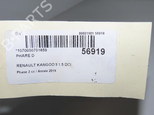Right headlight RENAULT KANGOO Express (FW0/1_) 1.5 dCi 90 (FW0G, FW05, FW08, FW11) | BP33681096C29 - Image 6