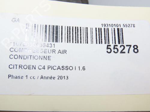 AC compressor CITROËN C4 Picasso I MPV (UD_) 1.6 HDi 110 | BP29415124M34 