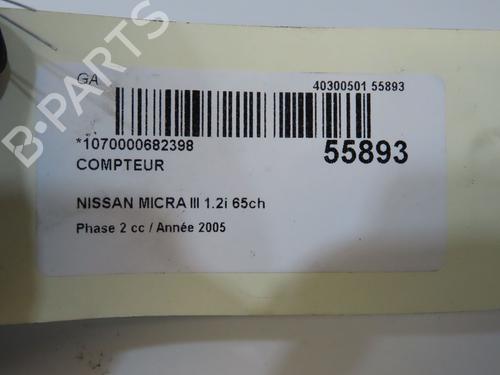 Kombiinstrument Kombiinstrument NISSAN MICRA III (K12) 1.2 16V (65 hp) 37185839 37185839