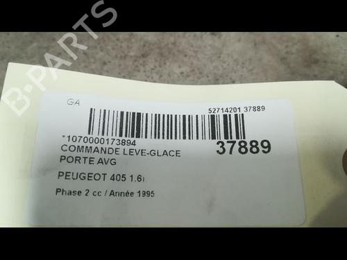 Used Left front window switch PEUGEOT 405 II (4B) 1.6 (88 hp) 23176541