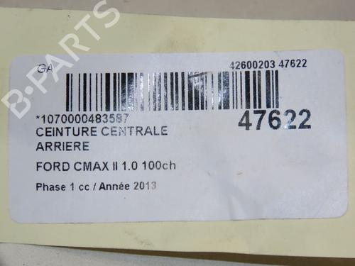Used Rear center seatbelt Rear center seatbelt FORD C-MAX II (DXA/CB7, DXA/CEU) 1.0 EcoBoost (125 hp) 18204655 18204655
