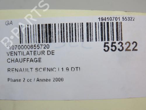 Used Heater blower motor RENAULT MEGANE Scenic (JA0/1_) 1.9 dTi (JA0N) (98 hp) 31120157