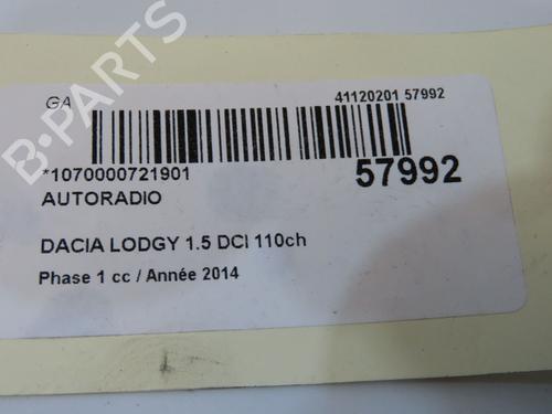 Radio DACIA LODGY (JS_) 1.5 dCi (JSMC, JSAF) | BP36395935E6 - Image 6