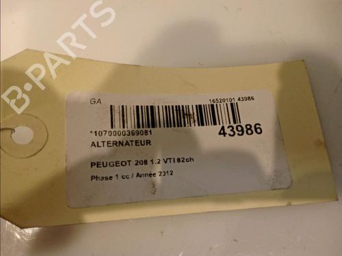 Generator PEUGEOT 208 I (CA_, CC_) 1.2 VTI 82 (82 hp) 11099307