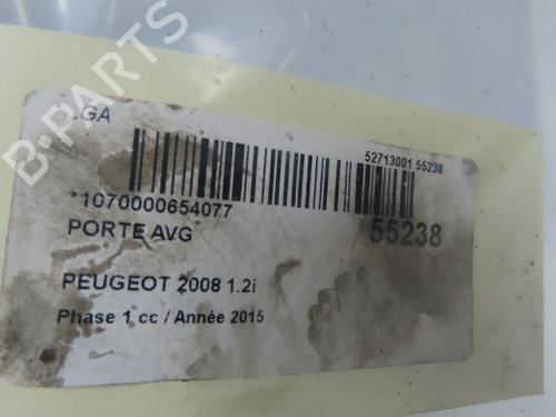 Used Left front door PEUGEOT 2008 I (CU_) 1.2 VTi (82 hp) 32872949