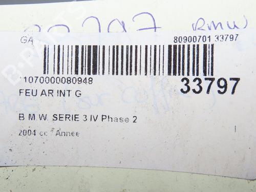 Used Left tailgate light Left tailgate light 9596308 9596308