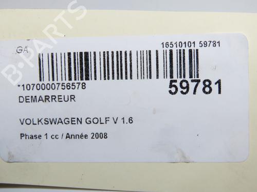Starter VW GOLF V (1K1) 1.6 | BP37650724M8 - Image 6