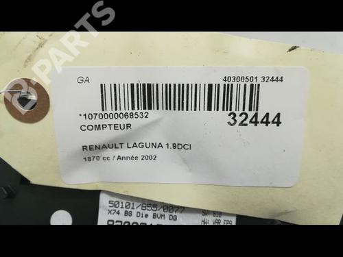 Instrument cluster RENAULT LAGUNA II (BG0/1_) 1.9 dCi (BG08, BG0G) | BP9595667C47 