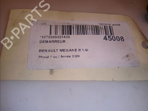 Starter RENAULT MEGANE III Hatchback (BZ0/1_, B3_) 1.6 16V Hi-Flex (BZ03) | BP11099214M8 