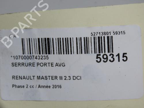 Front left lock RENAULT MASTER III Van (FV) 2.3 dCi 130 FWD (FV0M, FV0Y, FV0J, FV02, FV03) | BP36427226C98 - Image 7