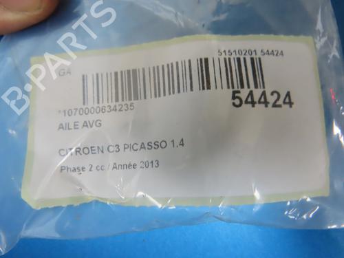 Left front fenders CITROËN C3 Picasso (SH_) 1.4 VTi 95 (SH8FSC, SH8FP0, SH8FP6) | BP28830993C41 