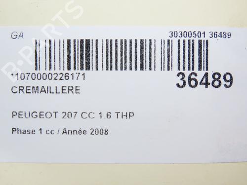 Used Steering rack PEUGEOT 207 CC (WD_) 1.6 16V Turbo (150 hp) 24358766