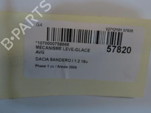 Front left window mechanism DACIA SANDERO 1.2 16V | BP36427127C22 - Image 3