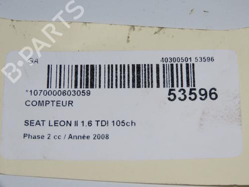 Kombiinstrument SEAT LEON (1P1) 1.9 TDI (105 hp) 31179722