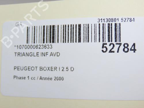 Used Right front suspension arm PEUGEOT BOXER Bus (230P) 2.5 D (86 hp) 28801598