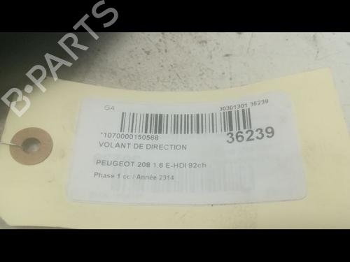 Used Steering wheel Steering wheel PEUGEOT 208 I (CA_, CC_) 1.6 HDi (92 hp) 9600947 9600947