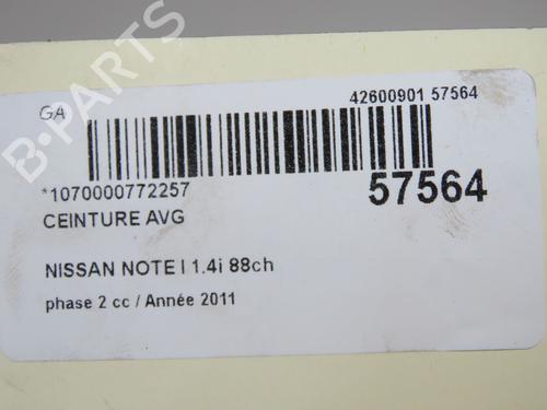 Front left seatbelt NISSAN NOTE (E11, NE11) 1.4 | BP36819896I26 - Image 5