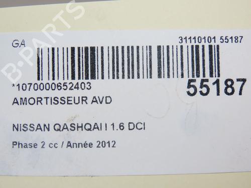 Right front shock absorber NISSAN QASHQAI I (J10, NJ10) 1.6 dCi All-wheel Drive | BP29294165M17 