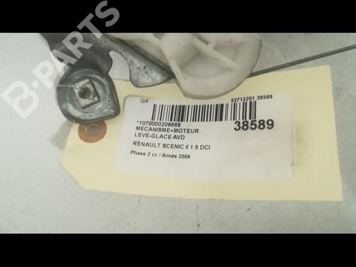 Front right window mechanism RENAULT SCÉNIC II (JM0/1_) 1.5 dCi (JM1E, JM16) | BP9607663C23 