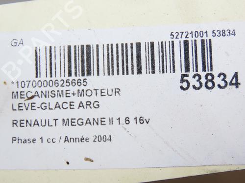 Rear left window mechanism RENAULT MEGANE II (BM0/1_, CM0/1_) 1.6 16V (BM0C, CM0C) | BP28831833C24