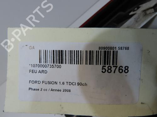 Used Right taillight Right taillight FORD FUSION (JU_) 1.6 TDCi (90 hp) 39894000 39894000