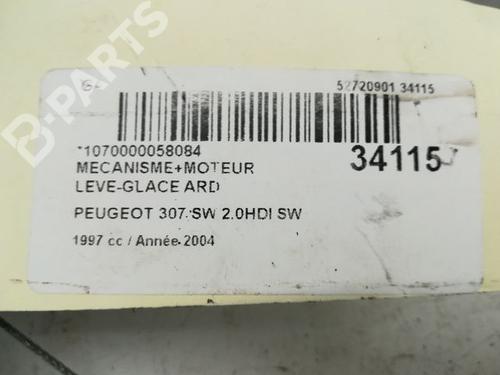 Rear right window mechanism PEUGEOT 307 SW (3H) 2.0 HDI 110 | BP9594729C25 