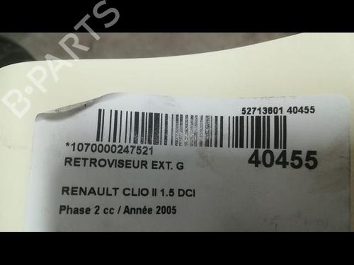 Used Left mirror RENAULT CLIO II (BB_, CB_) 1.5 dCi (B/CB07) (65 hp) 9610046