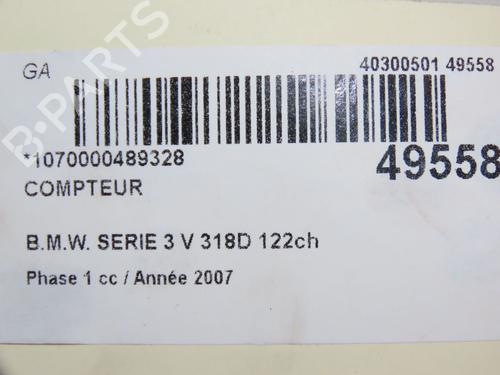 Used Instrument cluster Instrument cluster BMW 3 (E90) 318 d (122 hp) 18837257 18837257