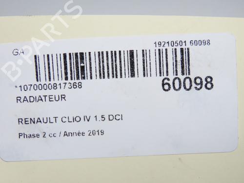 Used Water radiator Water radiator RENAULT CLIO IV (BH_) 1.5 dCi 75 (75 hp) 40437823 40437823