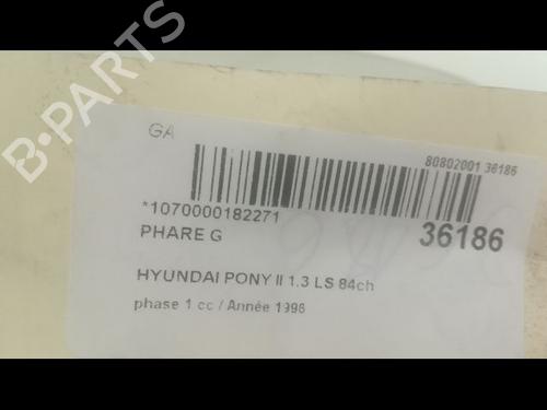 Used Left headlight HYUNDAI ACCENT I (X-3) 1.3 i 12V (84 hp) 23177735