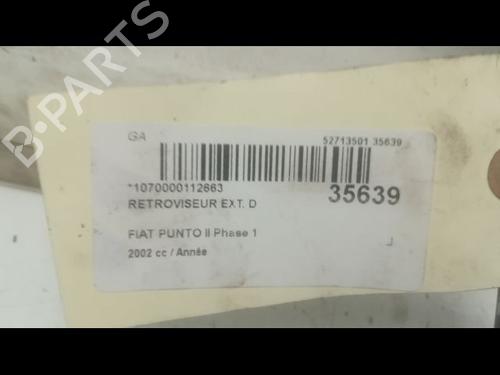 Used Right mirror FIAT PUNTO (188_) 1.2 60 (188.030, .050, .130, .150, .230, .250) (60 hp) 23176215