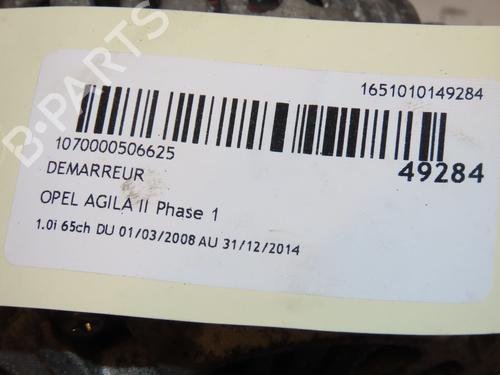 Used Starter OPEL AGILA B (H08) 1.0 (F68) (65 hp) 17315599