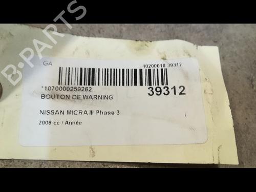 Used Warning switch NISSAN MICRA III (K12) 1.4 16V (88 hp) 9610863