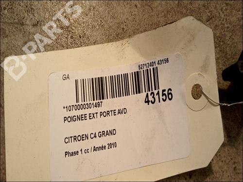 Front right exterior door handle CITROËN C4 Grand Picasso I (UA_) 1.6 HDi | BP9616634C129 