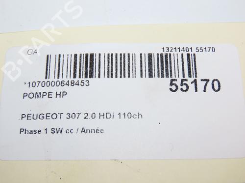 Used Injection pump Injection pump PEUGEOT 307 Break (3E) 2.0 HDI 110 (107 hp) 28685237 28685237