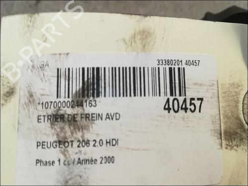 Used Right front brake caliper PEUGEOT 206 Hatchback (2A/C) 2.0 HDI 90 (90 hp) 14877474