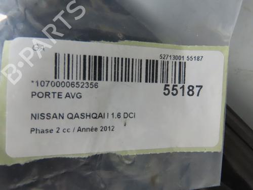 Dør venstre fortil NISSAN QASHQAI I (J10, NJ10) 1.6 dCi All-wheel Drive (130 hp) 31120782