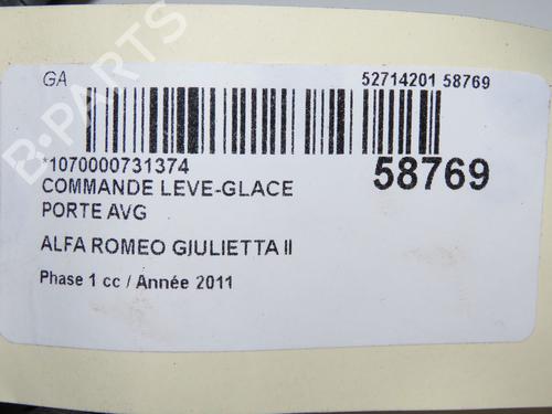 Left front window switch ALFA ROMEO GIULIETTA (940_) 1.6 JTDM (940FXD1A) | BP36682359I27 - Image 4