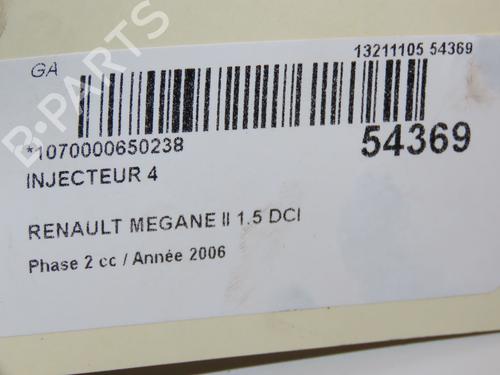 Used Injector RENAULT MEGANE II Estate (KM0/1_) 1.5 dCi (KM16, KM1E) (106 hp) 28828867