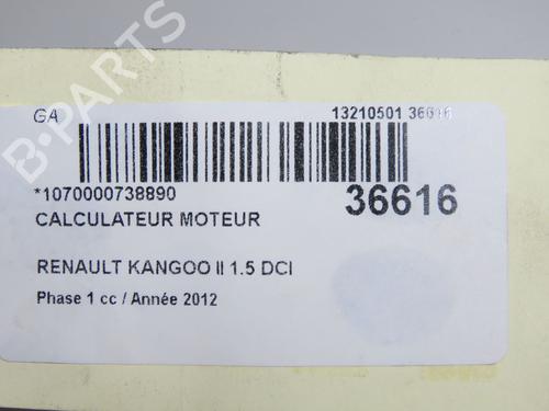 Engine control unit (ECU) RENAULT KANGOO Express (FW0/1_) 1.5 dCi 75 (FW07, FW10, FW04) | BP33477502M57 - Image 6