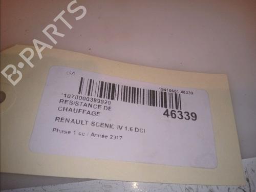 Used Heater resistor RENAULT SCÉNIC IV (J9_) 1.6 dCi 130 (130 hp) 15886179