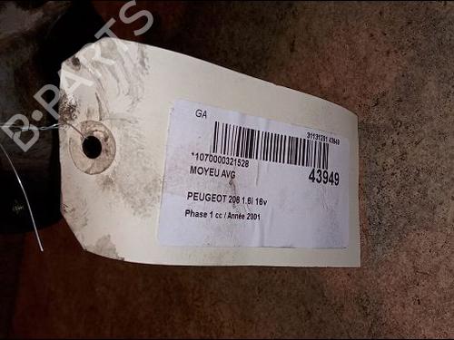 Used Right front steering knuckle Right front steering knuckle PEUGEOT 206 Hatchback (2A/C) 1.6 16V (109 hp) 14876253 14876253