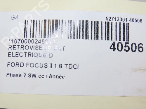 Used Right mirror FORD FOCUS II Turnier (DA_, FFS, DS) 1.8 TDCi (115 hp) 28831323