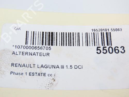 Alternator RENAULT LAGUNA III Grandtour (KT0/1) 1.5 dCi (KT0A, KT0R, KT02) | BP29215987M7 