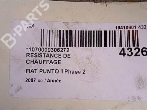 Heater resistor FIAT PUNTO (188_) 1.2 Natural Power | BP11677434M108 